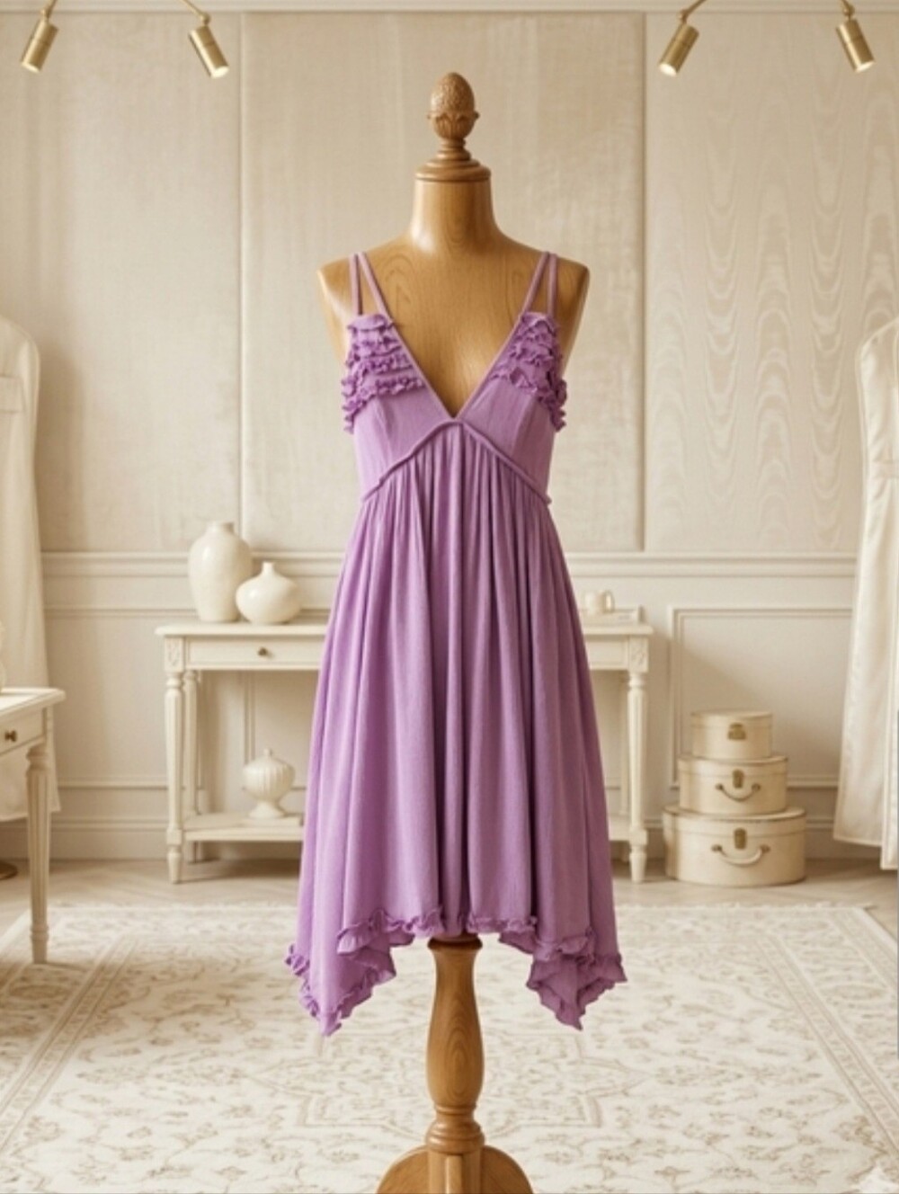 Twenty Ten Lavender Ruffle Sundress | Flowy Open Back 💜